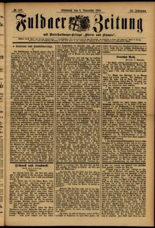 Ausgabe vom Mittwoch, den 06. November 1895.