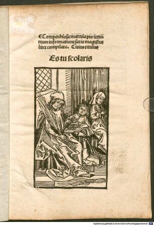 Es tu scholaris : mit Anhang