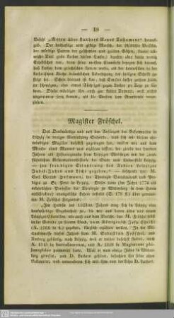 Magister Fröschel