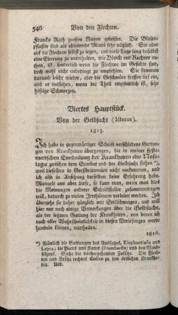 Viertes Hauptstück. Von der Gelbsucht (Icterus).
