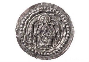 Zierscheibe mit Darstellung der Muttergottes