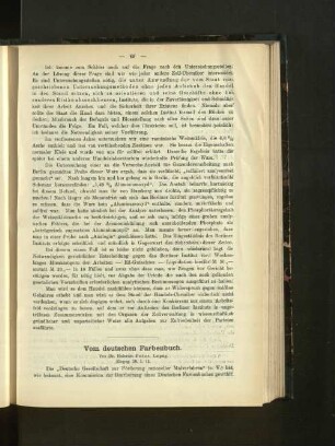 Vom deutschen Farbenbuch.