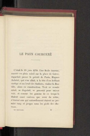 LE PAON COURONNÉ