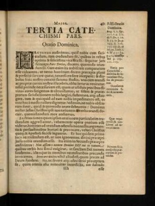 481-507, Tertia Catechismi Pars. Oratio Dominica.
