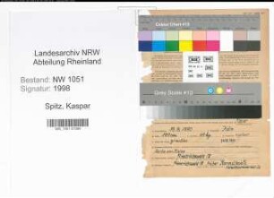Entnazifizierung Kaspar Spitz , geb. 19.08.1890 (Lehrer)