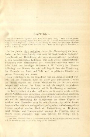 Kapitel I. Erste wissenschaftliche Expedition nach MIttel-Borneo (1893 - 1894) - ...