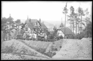 Wechselburg. Häuser