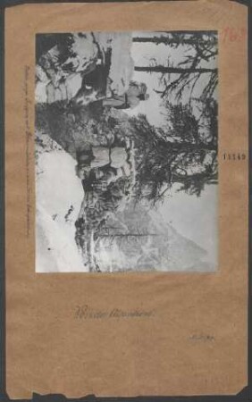 Österr.-ungar. Truppen mit Schneemänteln in einer Tiroler Gebirgsstellung