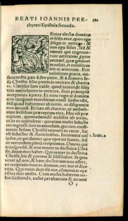 Beati Ioannis Presbyteri Epistola secunda.