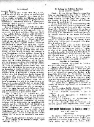 Baptistische Bestrebungen in Hamburg