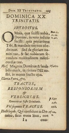 Dominica XX Trinitatis.