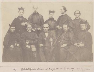Gabriel Garcia Moreno mit den Jesuiten von Quito 1869
