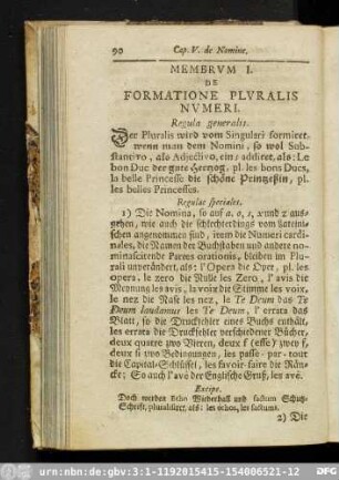 Membrum I. De Formatione Pluralis Numeri.