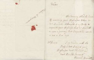 Hannah Burdett an Karoline Luise von Baden (ohne Ort)