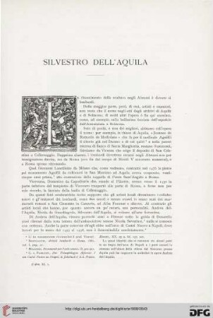 11: Silvestro dell'Aquila