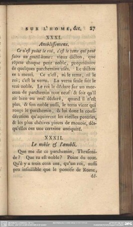 XXXII. Le noble & l´anobli
