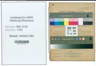 Entnazifizierung Herbert Otto Boesel , geb. 24.03.1907 (Zollsekretaer)