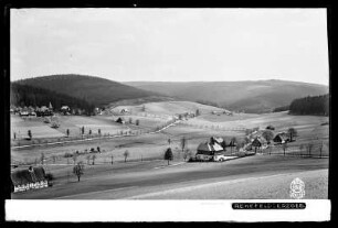Blick auf Rehefeld im Erzgebirge