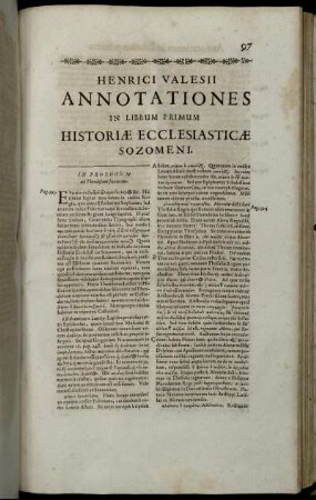 Historiæ Ecclesiasticæ Sozomeni.