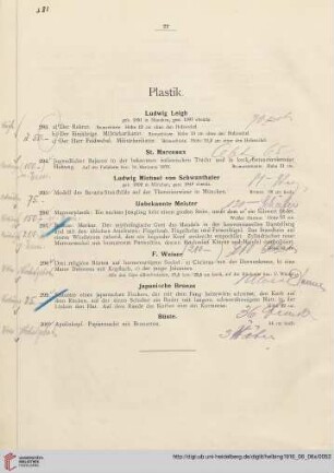 Plastik (Nr. 293-300)