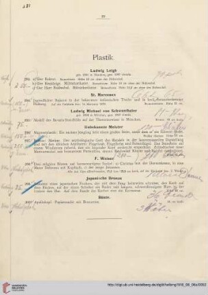 Plastik (Nr. 293-300)