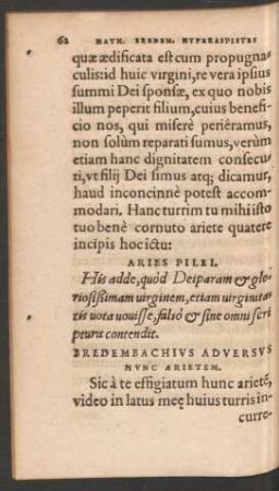 Bredembachius Adversus Hunc Arietem.