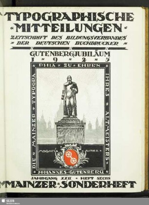 6, Juni; Mainzer Sonderheft: Gutenbergjubiläum 1925