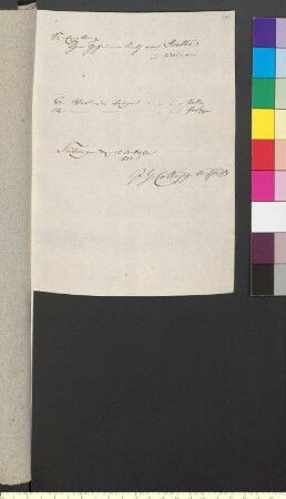 Brief von Cottasche Buchhandlung an Goethe, Johann Wolfgang von