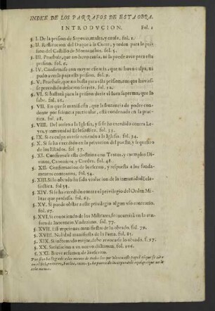 Indice de los parrafos de esta obra.