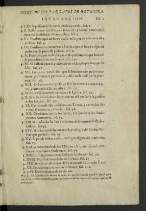 Indice de los parrafos de esta obra.