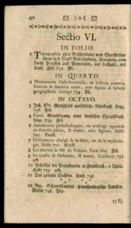 Sectio VI.