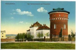 Königsbrück. Garnisonslazarett mit Wasserturm