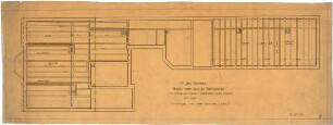 Billing, Hermann; Karlsruhe, Amalienstr. 59; Haus Durand - Balkenlage 3. OG (Grundriss)