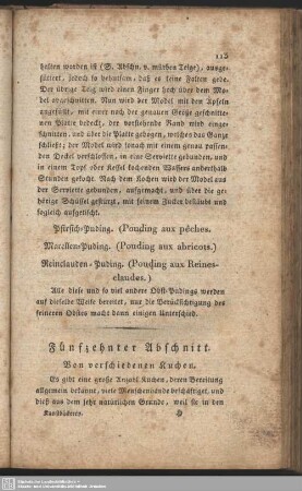 Fünfzehnter Abschnitt. Von verschiedenen Kuchen