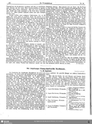 Die Augsburger Uhrmacherfamilie Buschmann