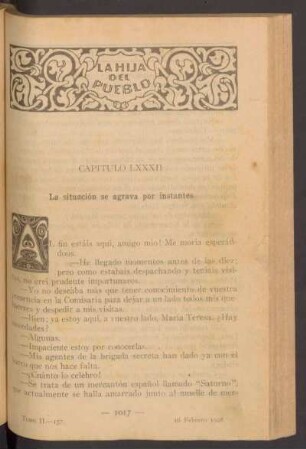 Capítulo LXXXII - La situación se agrava por instantes