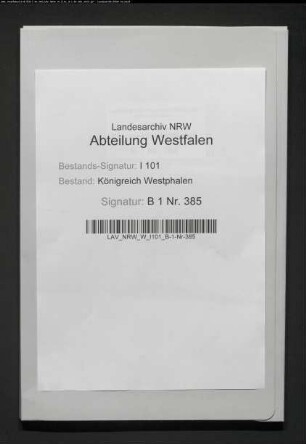 Verkauf der domkapitularischen Mühlen zu Bredenborn