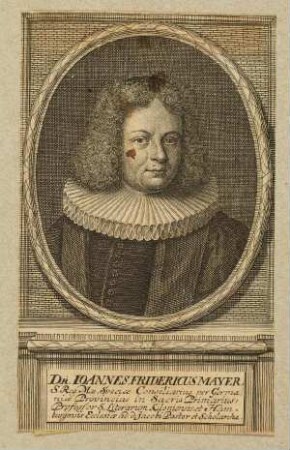 Bildnis von Johann Friedrich Mayer (1650-1712)