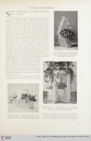 Some Viennese flower-stands and vases