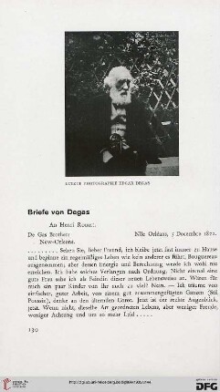 Briefe von Degas