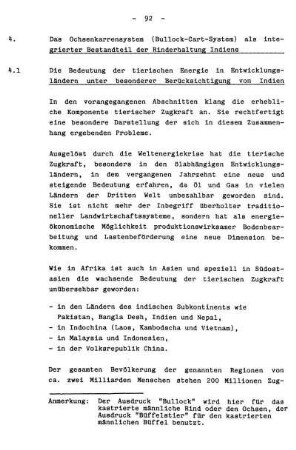 4. Das Ochsenkarrensystem als integrierter Bestandteil der Rinderhaltung Indiens