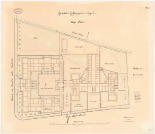 Gerichtsgefängnis, Oppeln: Lageplan 1:250