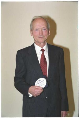 Dr. Wolfgang Reich nach der Vergabe der Johann-Walter-Plakette
