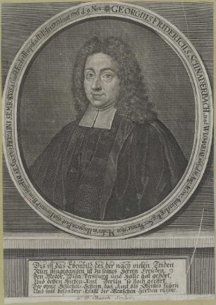 Bildnis des Georgius Fridericus Schnaderbach