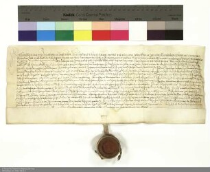 Revers Hans Reinhards von Berlichingen bezüglich der Belehnung mit zwei Vorwerken in Milz und weiteren im Einzelnen aufgeführten Lehen durch Balthasar [von Dernbach], Abt von Fulda