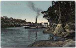 Dampfer in der Bucht von Cremorne bei Sydney