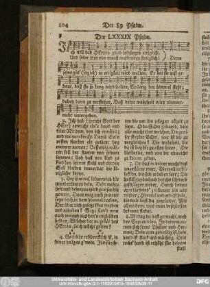 Der LXXXIX Psalm.