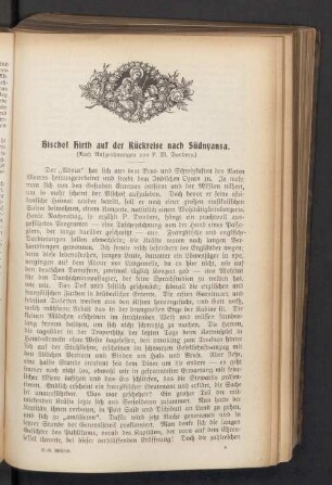 Bischof Hirth auf der Rückreise nach Südnyansa