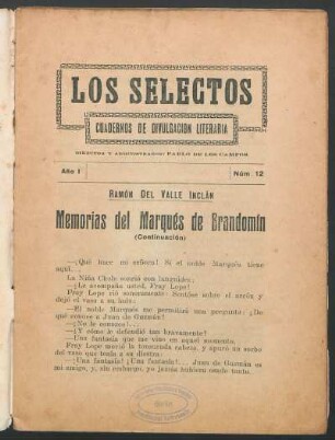 1923001200: Memorias del Marqués de Bradomín, [2]