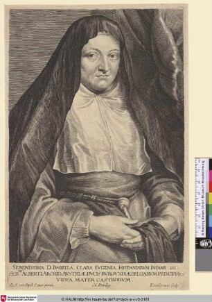 Isabella Clara Eugenia [Porträt der spanischen Infantin Isabella Clara Eugenia; Isabella Clara Eugenia, Archduchess and Infanta; Portret van Isabella Clara Eugenia, infante van Spanje]